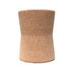 Sculptural Natural Cork Stool and Cork Side Table Series for Wabi-Sabi Interiors