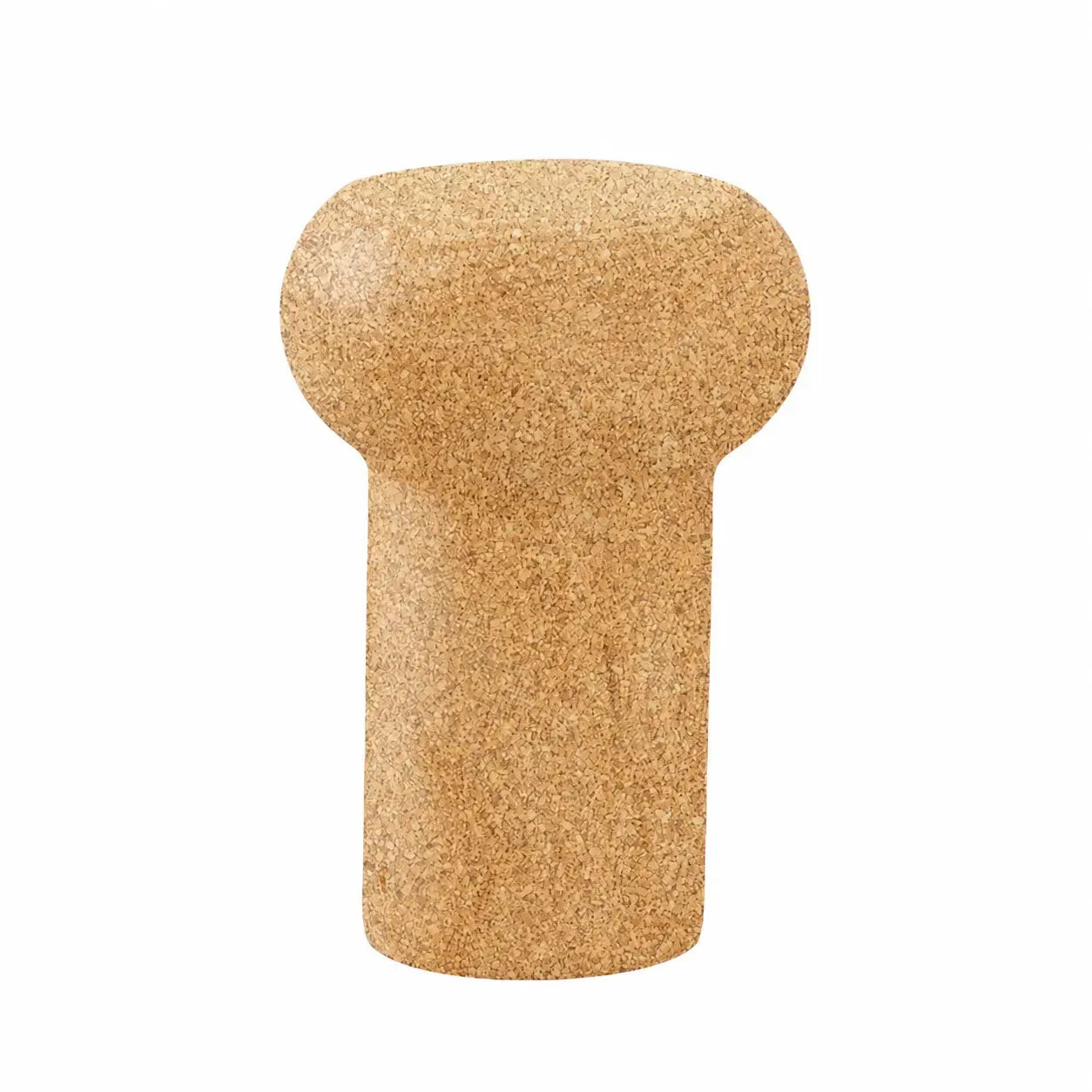 Sculptural Natural Cork Stool and Cork Side Table Series for Wabi-Sabi Interiors