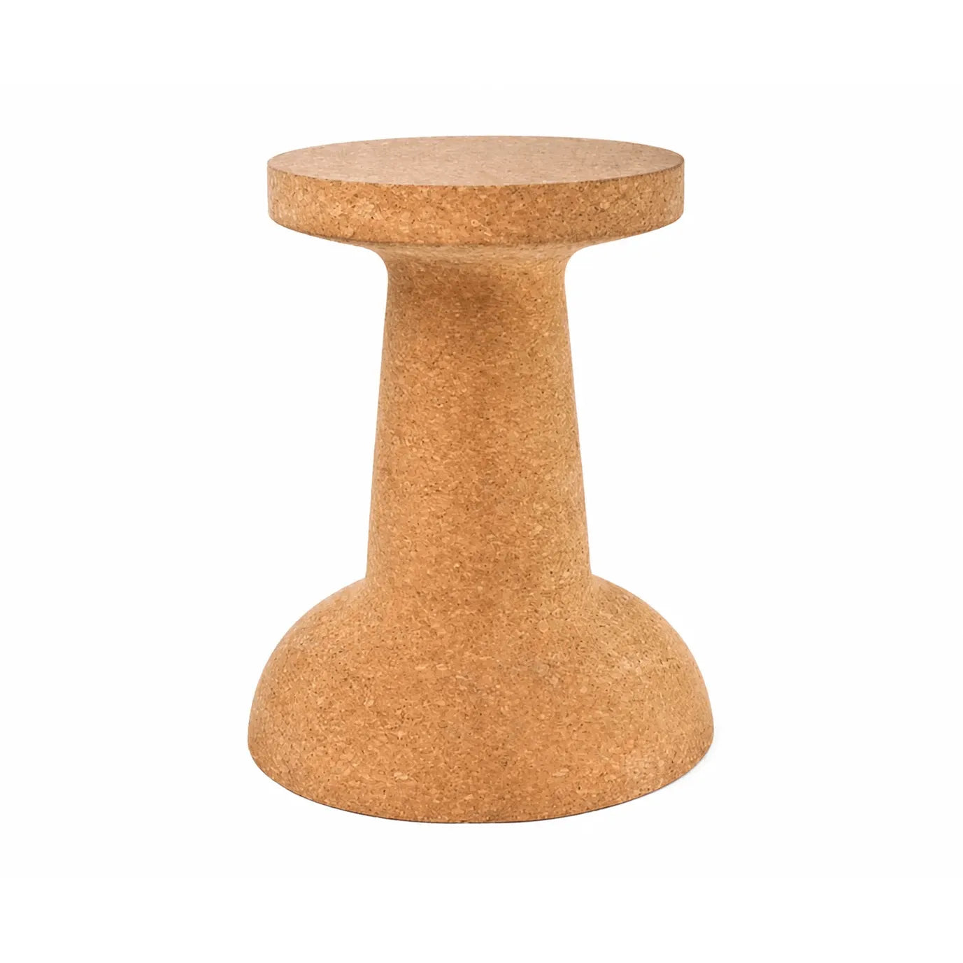 Sculptural Natural Cork Stool and Cork Side Table Series for Wabi-Sabi Interiors