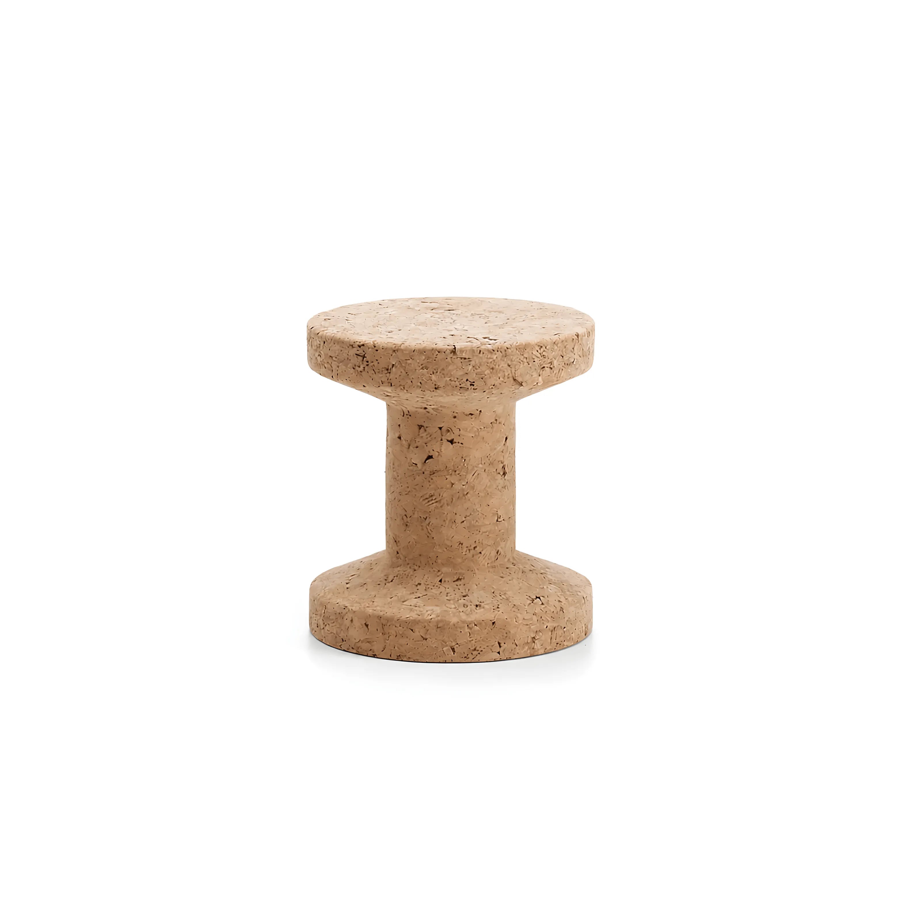 Sculptural Natural Cork Stool and Cork Side Table Series for Wabi-Sabi Interiors