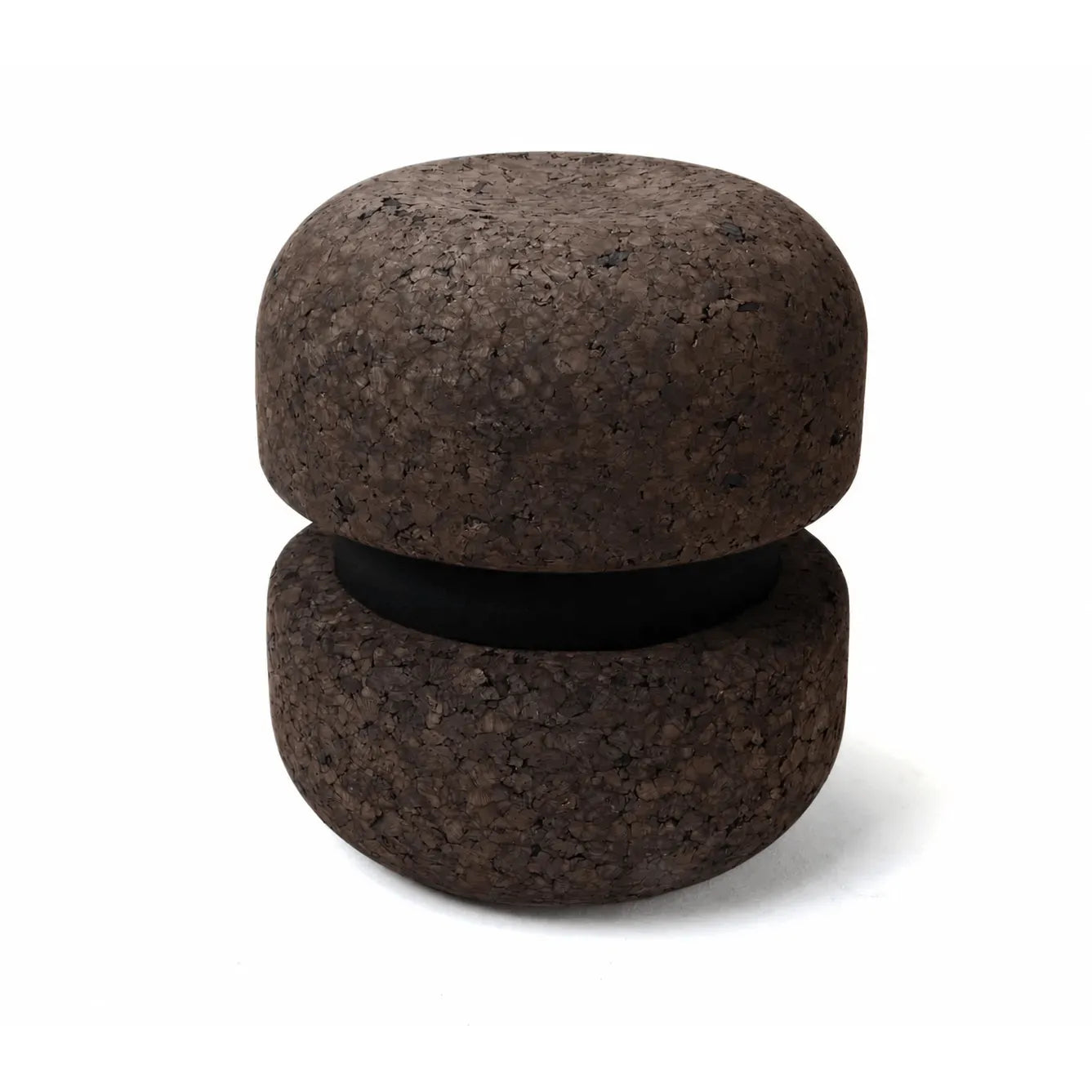 Sculptural Natural Cork Stool and Cork Side Table Series for Wabi-Sabi Interiors