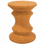 Sculptural Natural Cork Stool and Cork Side Table Series for Wabi-Sabi Interiors