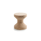Sculptural Natural Cork Stool and Cork Side Table Series for Wabi-Sabi Interiors