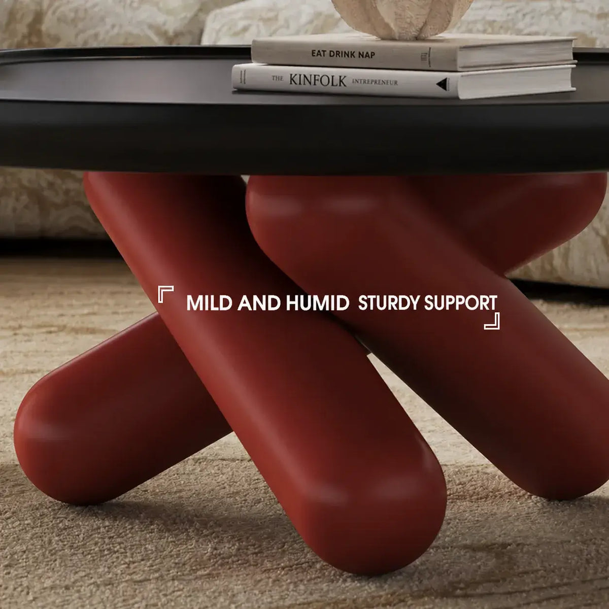 Sculptural Nesting Coffee Table Set in Piano Lacquer, Tiered Artful Form