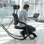 Sculptural Nordic Gravity Balance Recliner with Bent Wood Frame