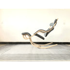 Sculptural Nordic Gravity Balance Recliner with Bent Wood Frame