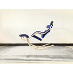 Sculptural Nordic Gravity Balance Recliner with Bent Wood Frame