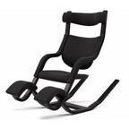 Sculptural Nordic Gravity Balance Recliner with Bent Wood Frame