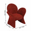 Sculptural Petal Accent Chair in Matte Suede for Lounge and Balcony Dimensions