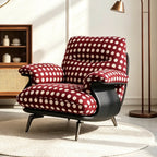 Sculptural Polka Dot Chair Lounge Series With Swivel or Fixed Base