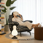 Sculptural Polka Dot Chair Lounge Series With Swivel or Fixed Base