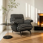 Sculptural Polka Dot Chair Lounge Series With Swivel or Fixed Base Main Product Image