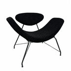 Sculptural Reversível Boucle Armchair with Floating Cushion Frame