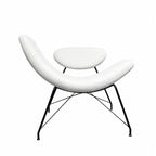 Sculptural Reversível Boucle Armchair with Floating Cushion Frame
