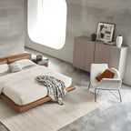 Sculptural Reversível Boucle Armchair with Floating Cushion Frame