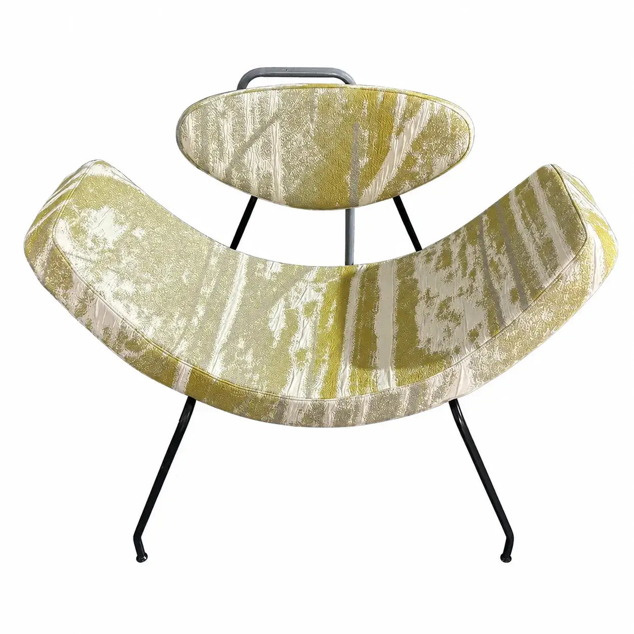 Sculptural Reversível Boucle Armchair with Floating Cushion Frame