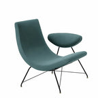 Sculptural Reversível Boucle Armchair with Floating Cushion Frame