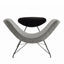 Sculptural Reversível Boucle Armchair with Floating Cushion Frame Main Product Image