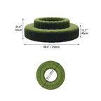 Sculptural Ring Round Sofa in Nappa Leather for Lobby Lounge Spaces