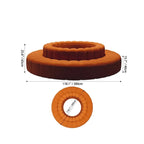 Sculptural Ring Round Sofa in Nappa Leather for Lobby Lounge Spaces