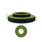 Sculptural Ring Round Sofa in Nappa Leather for Lobby Lounge Spaces