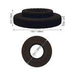 Sculptural Ring Round Sofa in Nappa Leather for Lobby Lounge Spaces