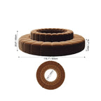 Sculptural Ring Round Sofa in Nappa Leather for Lobby Lounge Spaces