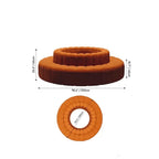 Sculptural Ring Round Sofa in Nappa Leather for Lobby Lounge Spaces