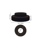 Sculptural Ring Round Sofa in Nappa Leather for Lobby Lounge Spaces