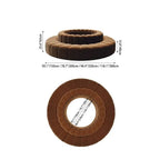 Sculptural Ring Round Sofa in Nappa Leather for Lobby Lounge Spaces Dimensions