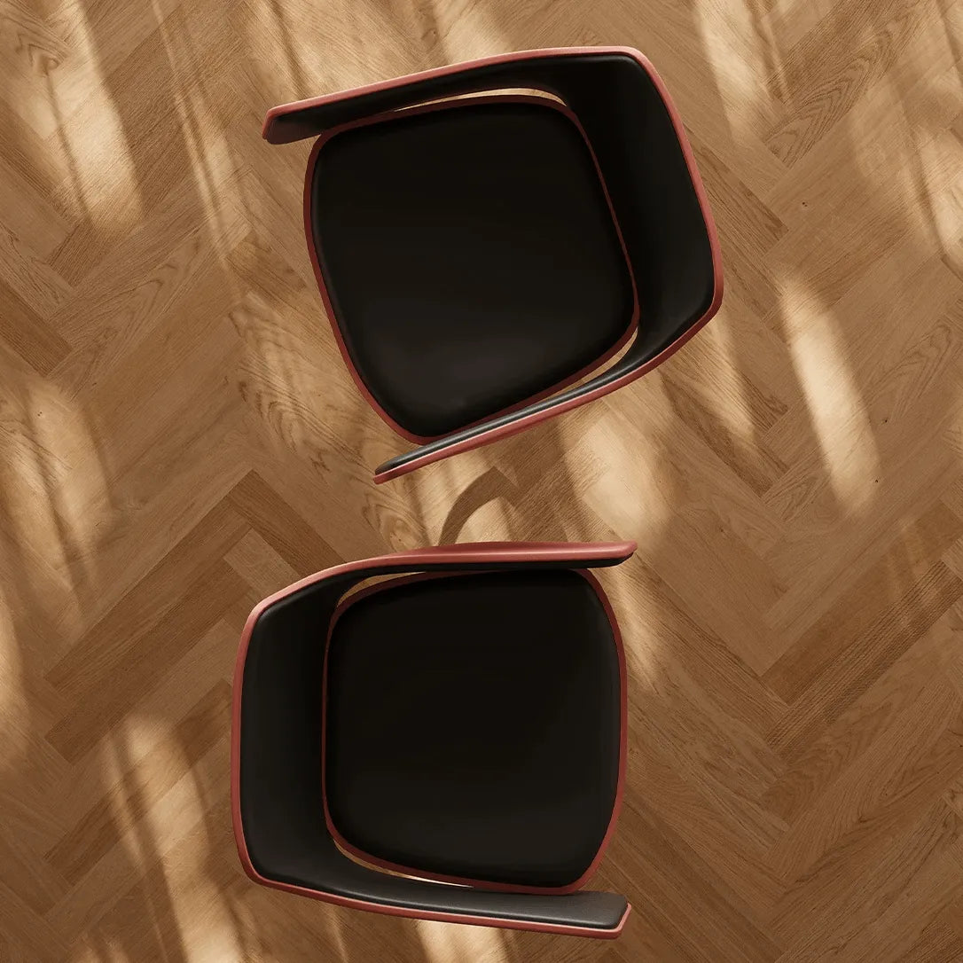 Sculptural Saddle Leather Bar Stool with Swivel Lift and Wraparound Back