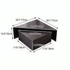 Sculptural Stainless Steel Coffee Table with Layered Geometry and Brushed Finishes