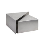 Sculptural Stainless Steel Coffee Table with Layered Geometry and Brushed Finishes