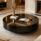 Sculptural Stainless Steel Coffee Table with Matte and Mirror Finishes