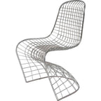 Sculptural Stainless Steel Wire Chair Series, Swerve Dining Chair Main Product Image