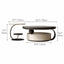 Sculptural Stone-Top Coffee Table Set With Floating Curves and Drawer Storage Dimensions