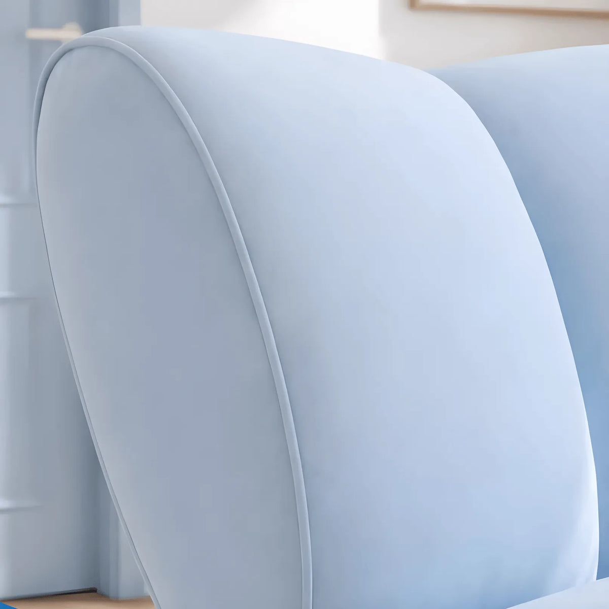 Sculptural Striped Velvet Accent Chair for Small Reading Corners