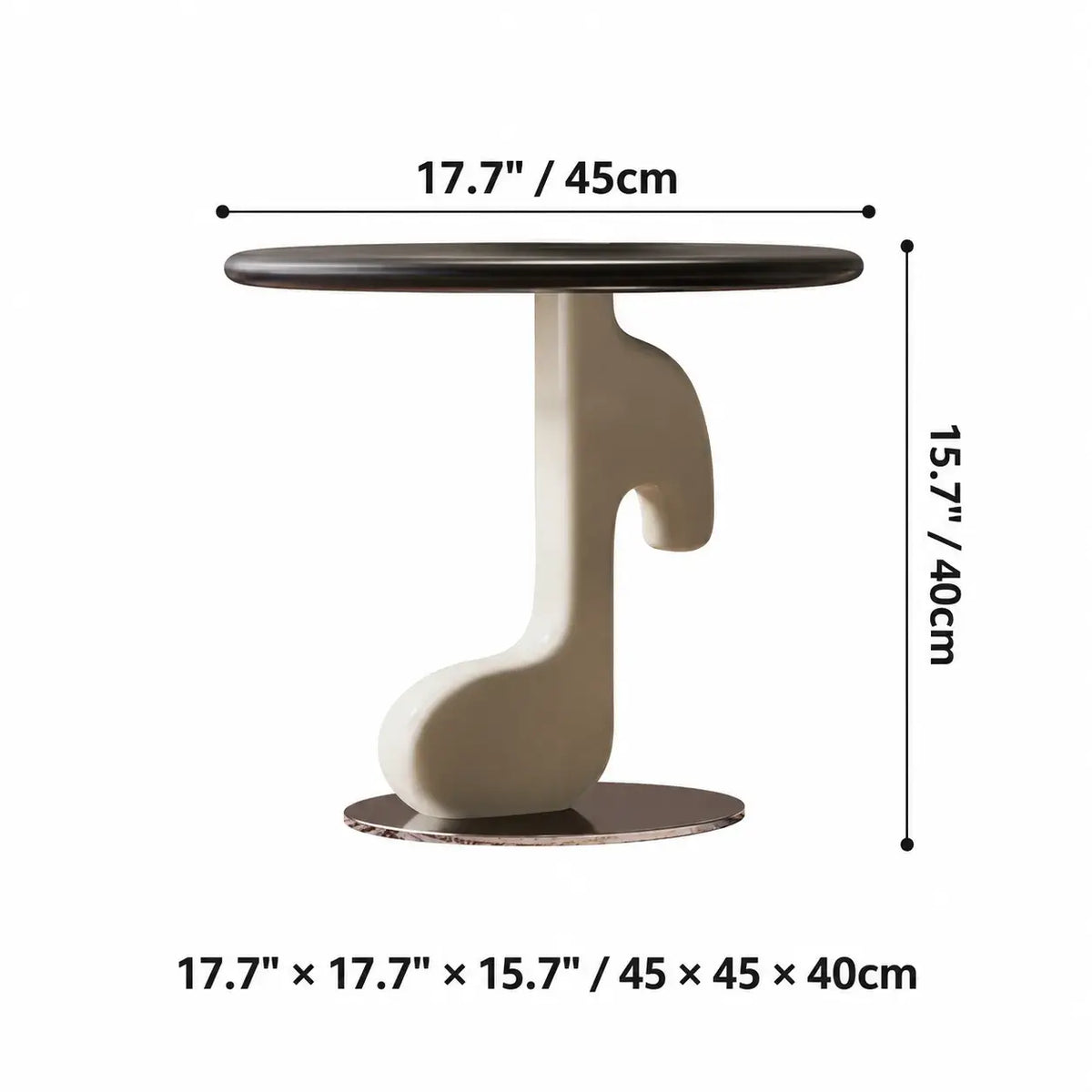 Sculptural Two-Piece Coffee Table Set with Glass Inlay and Side Table