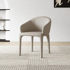 Sculptural Upholstered Dining Chair Series with Curved Arms and Slender Legs Main Product Image