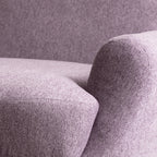 Sculptural Velvet Accent Chair With Swivel Base and Embrace Comfort