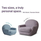 Sculptural Velvet Accent Chair With Swivel Base and Embrace Comfort