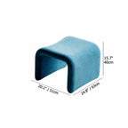 Sculptural Velvet Etcetera Chair and Ottoman for Reading Nooks
