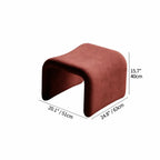 Sculptural Velvet Etcetera Chair and Ottoman for Reading Nooks