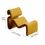 Sculptural Velvet Etcetera Chair and Ottoman for Reading Nooks Dimensions