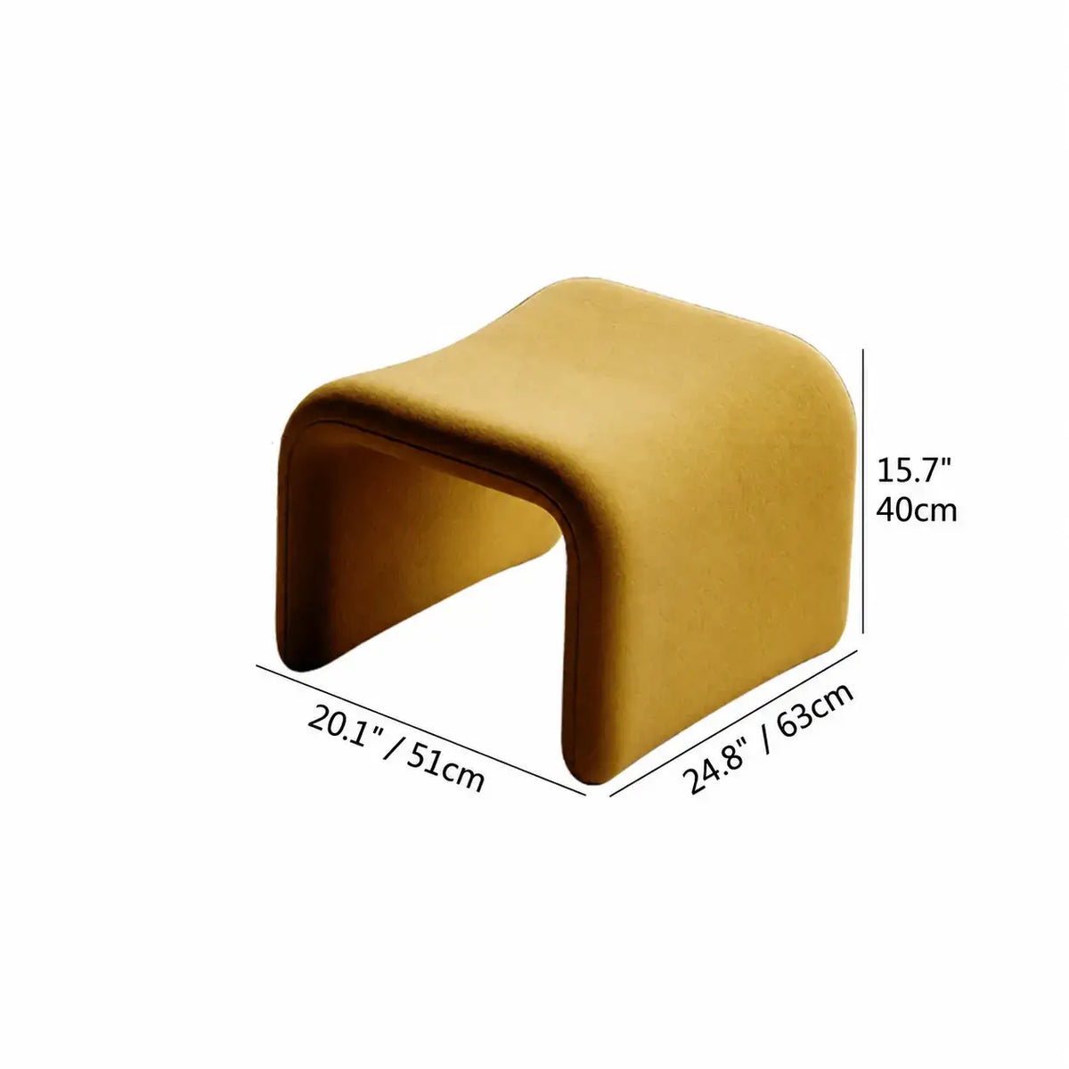 Sculptural Velvet Etcetera Chair and Ottoman for Reading Nooks Dimensions