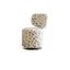 Sculptural Velvet Vanity Stool With Dual Swivel Back and Polished Steel Base
