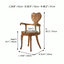 Sculptural Vintage Dining Chair with Heart Back and Hand-Carved Arms