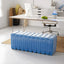 Sculptural Wave Bench in Velvet Dopamine Accent Seating