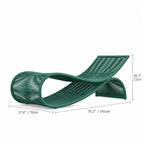 Sculptural Woven Outdoor Chair and Round Table Set, Nordic Patio Lounge Dimensions