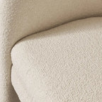 Sculptural Wraparound Accent Chair in Soft Green Linen Blend